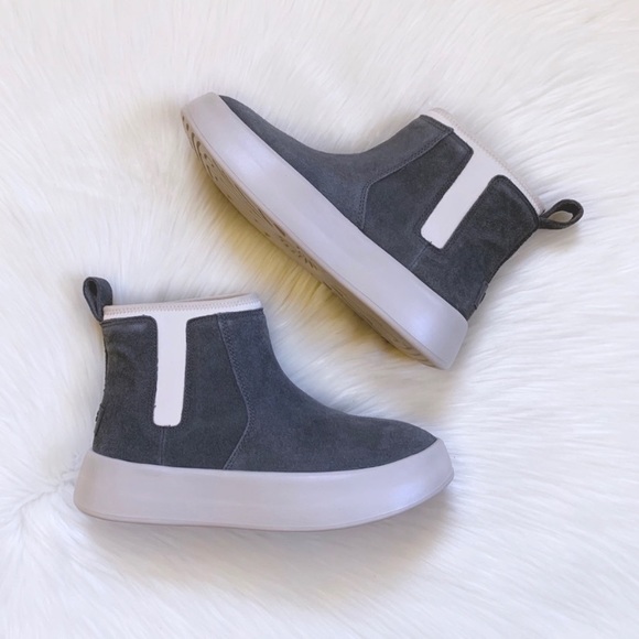 UGG Women’s Classic Boom Bootie Charcoal Boots - Picture 5 of 8